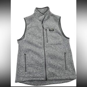 L.L. Bean Men's Charcoal Fleece Vest